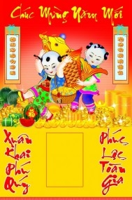 Lịch Tết Đón Xuân XUÂN KHAI PHÚ QUÝ